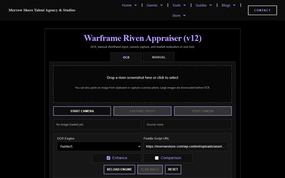 Warframe Riven Appraiser (Morrow Shore)