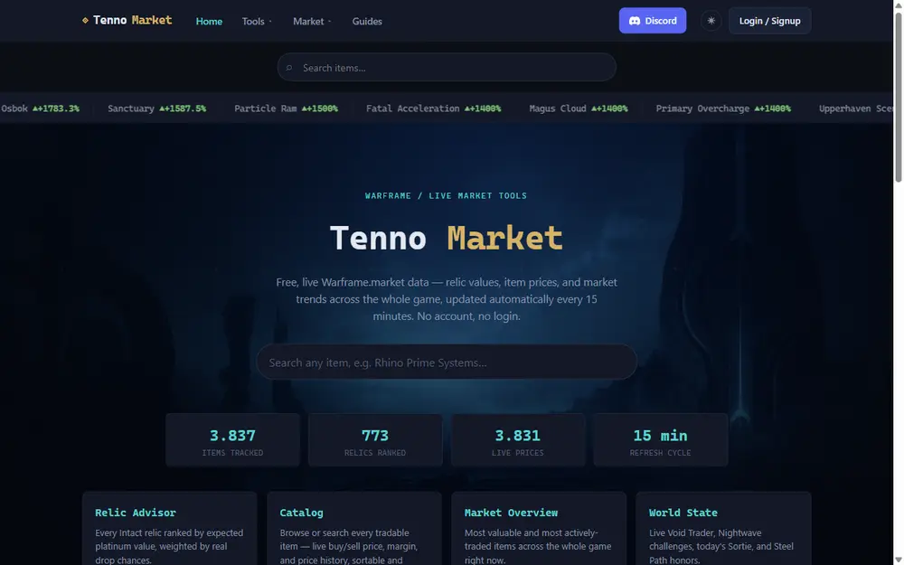 Tenno Market