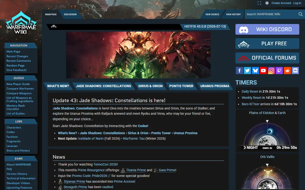 WARFRAME Wiki (Official)
